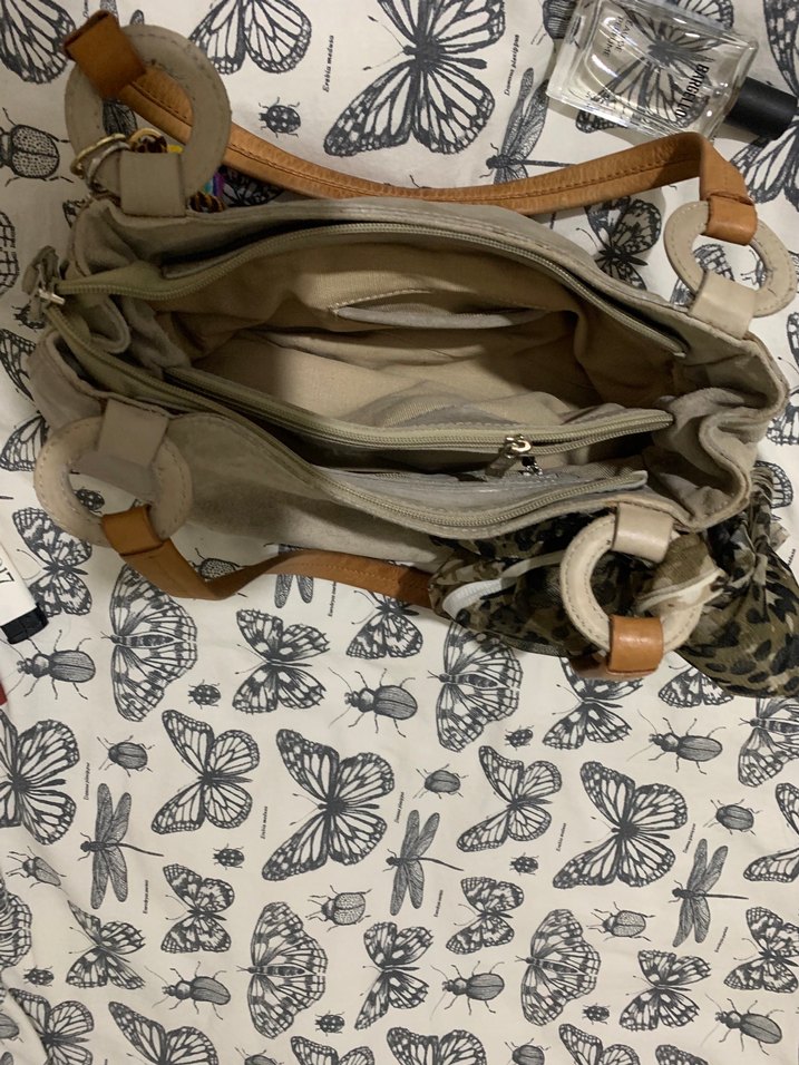 Bej Süet Bohem Hotiç Çanta - Görsel 5