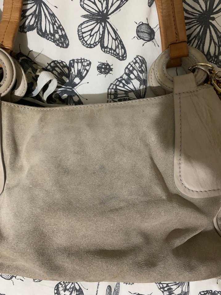 Bej Süet Bohem Hotiç Çanta - Görsel 2