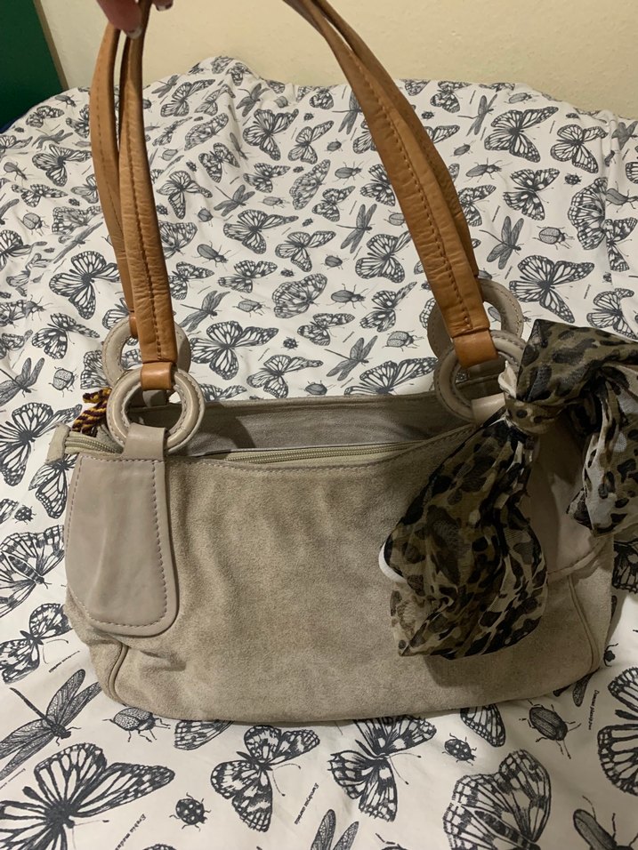 Bej Süet Bohem Hotiç Çanta - Görsel 3