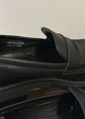 38 Beden siyah Renk Hotiç Kadın Siyah Minimalist Blok Topuklu Loafer