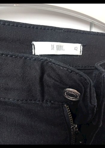 Defacto Siyah Kemerli Loose Fit Kadın Pantolon