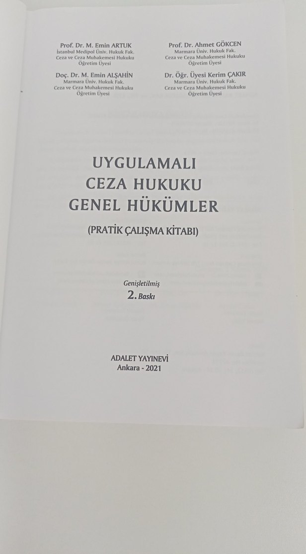 Uygulamalı Ceza Hukuku Genel Hükümler Kitabı - Görsel 2