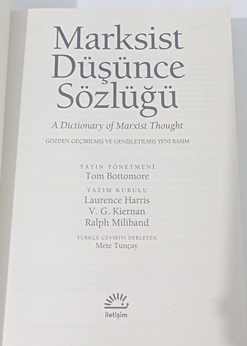 Marksist Düşünce Sözlüğü - Biyografi Kitabı - Görsel 3