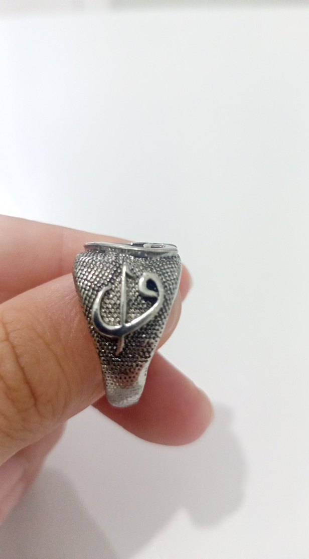 Erkek Gri Minimalist Yüzük - Görsel 2