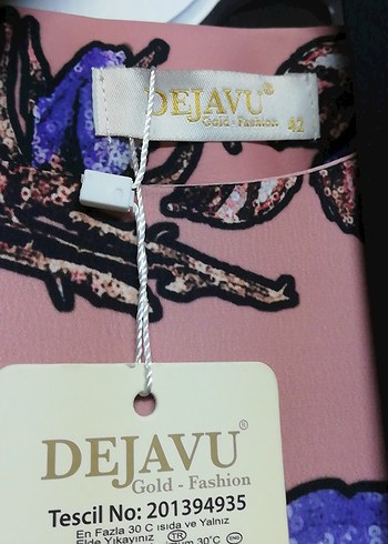 Uzun Desenli Pembe Bohem Kadın Sabahlık - Görsel 4