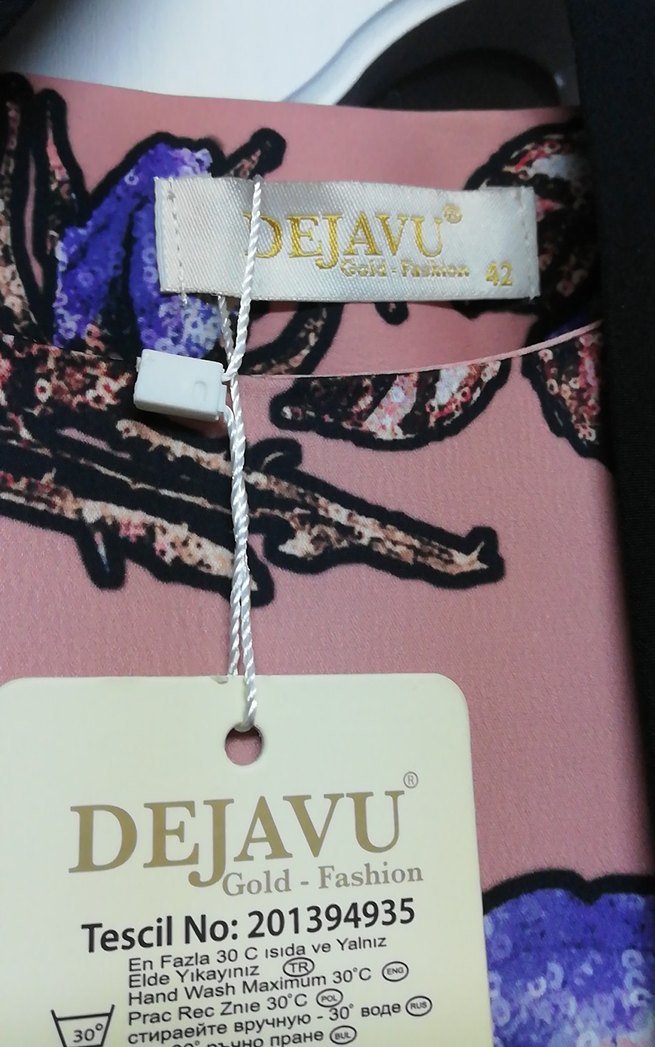 Uzun Desenli Pembe Bohem Kadın Sabahlık - Görsel 4