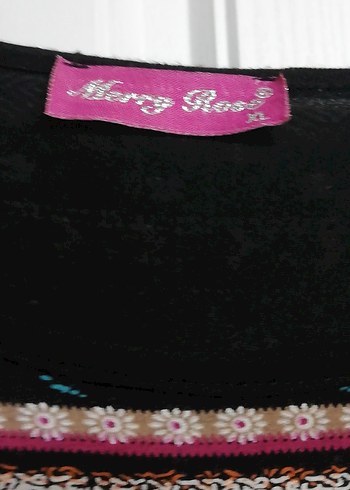 Bohem Desenli Uzun Kollu Triko Elbise - Görsel 3