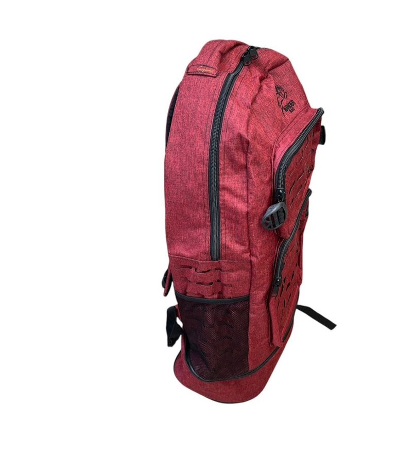 Bordo Renkli Fermuarlı Erkek Sırt Çantası - Görsel 3