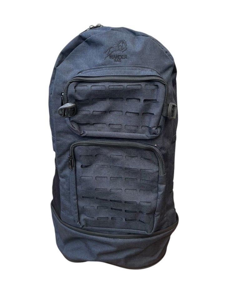 Lacivert Desenli Fermuarlı Erkek Sırt Çantası - Görsel 2