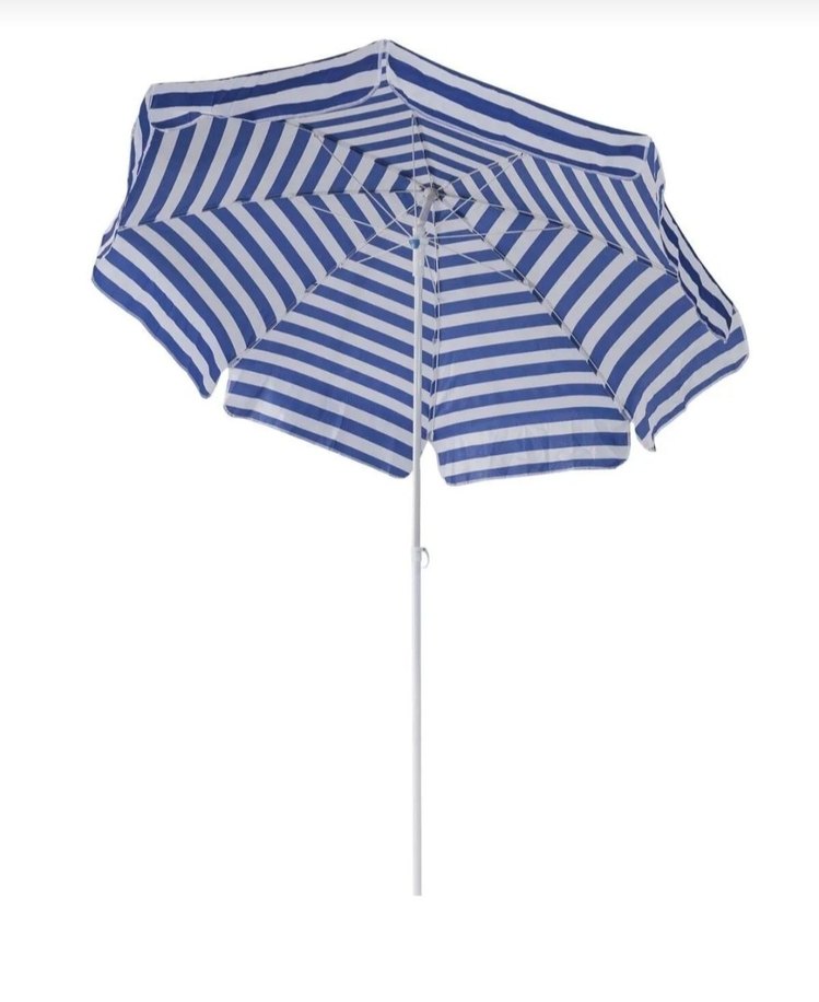Mavi Çizgili Plaj Şemsiyesi - Görsel 2