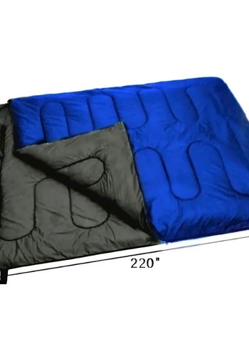 Çift Kişilik Mavi Uyku Tulumu - Görsel 4