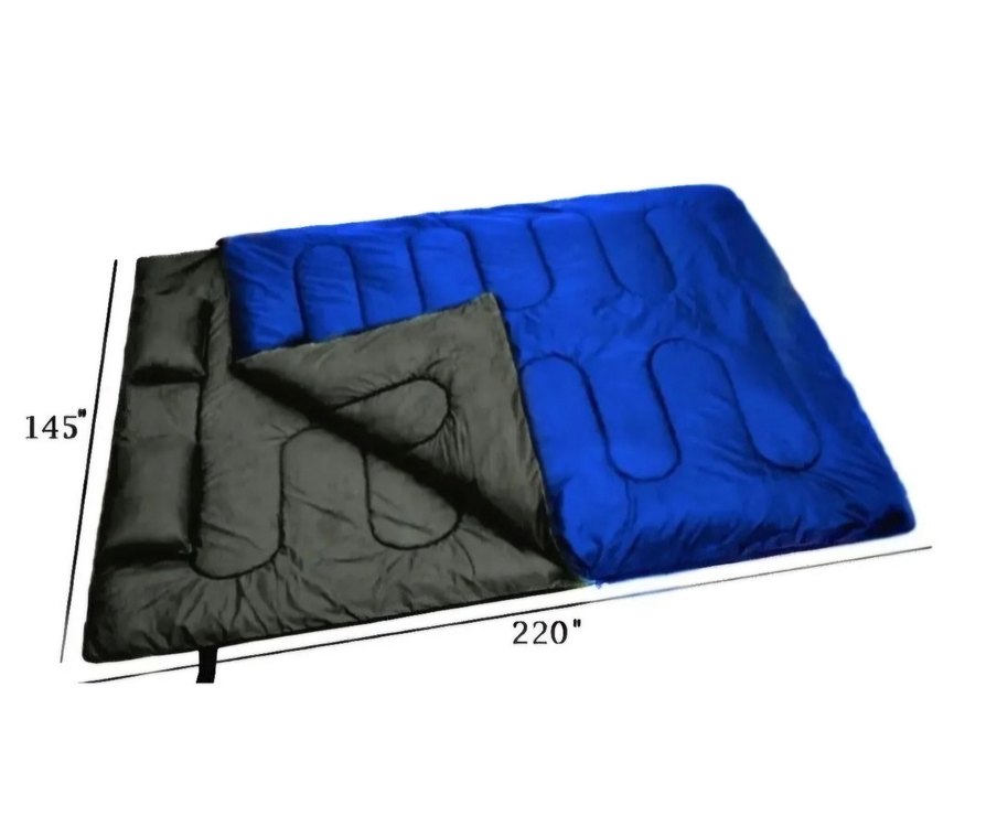 Çift Kişilik Mavi Uyku Tulumu - Görsel 4