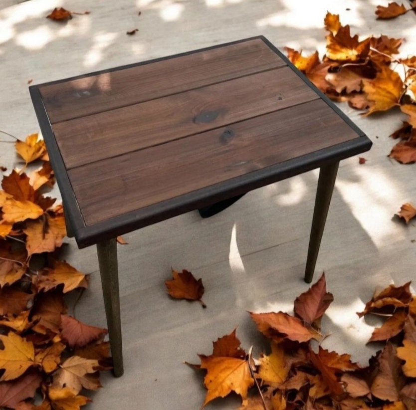 Koyu Kahverengi Ahşap Masa - Görsel 2