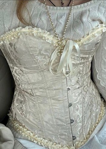 Dantel İşlemeli Beyaz Straplez Büstiyer - Görsel 6