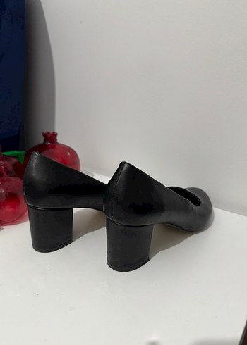 Klasik Siyah Topuklu Kadın Stiletto - Görsel 4