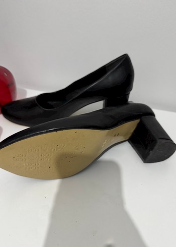 Klasik Siyah Topuklu Kadın Stiletto - Görsel 2