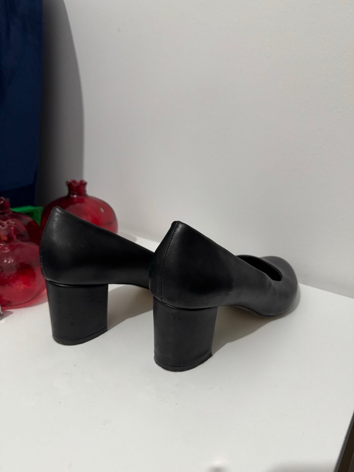 Klasik Siyah Topuklu Kadın Stiletto - Görsel 4