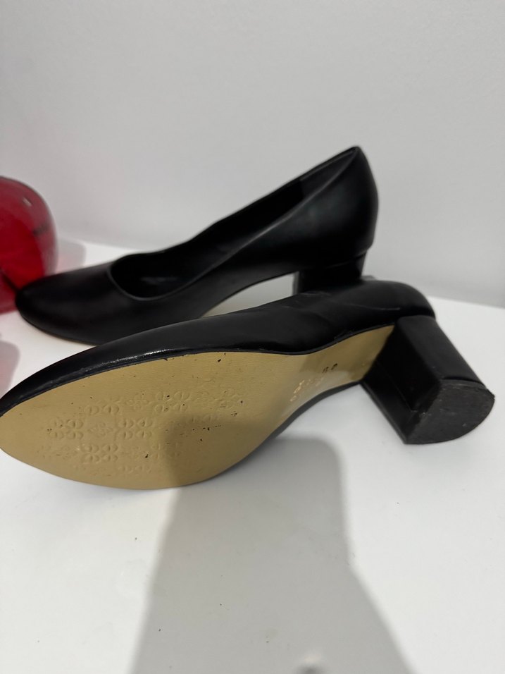 Klasik Siyah Topuklu Kadın Stiletto - Görsel 2