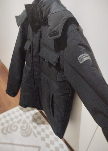 Siyah Erkek Mont - Görsel 4