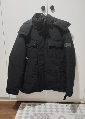 Siyah Erkek Mont - Görsel 5