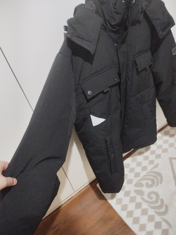 Siyah Erkek Mont - Görsel 3