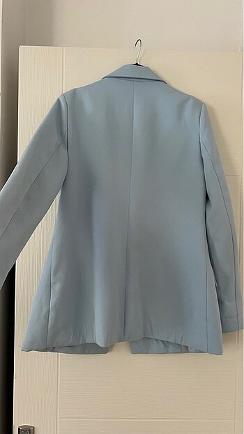 Mavi kadın ceket - Görsel 3