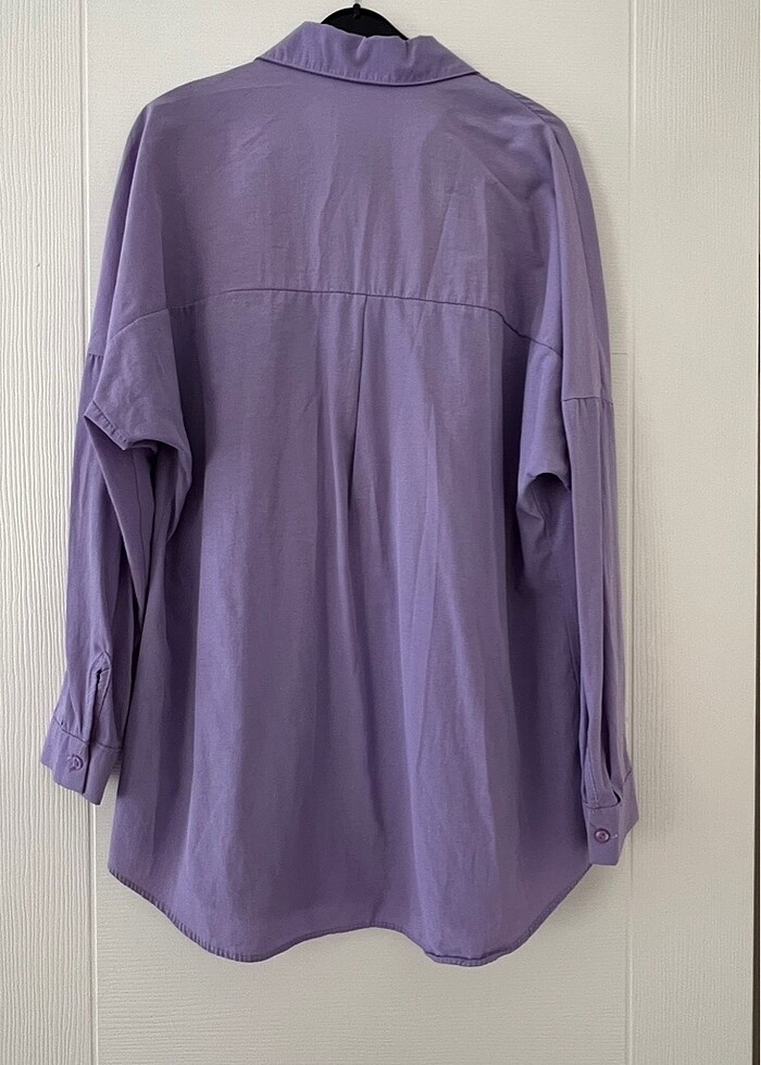 Düz mor Gömlek - Görsel 2
