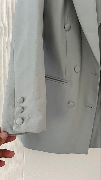 Şık Gri Trendyol Blazer Ceket - Görsel 3