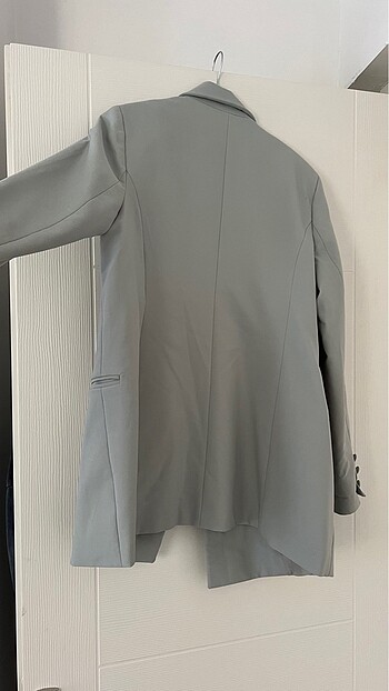 Şık Gri Trendyol Blazer Ceket - Görsel 4