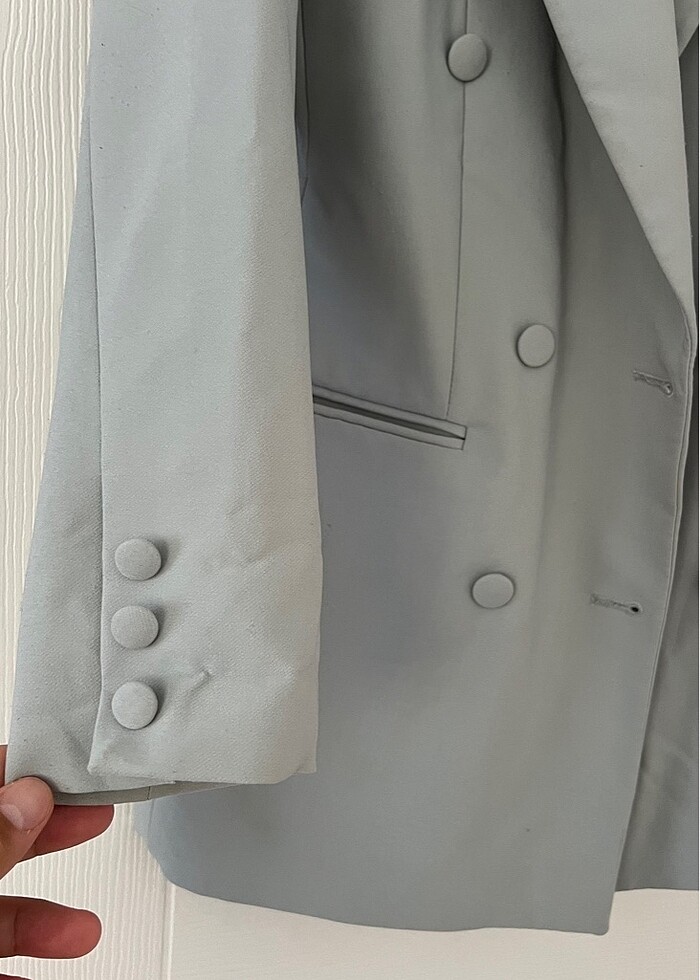 Şık Gri Trendyol Blazer Ceket - Görsel 3
