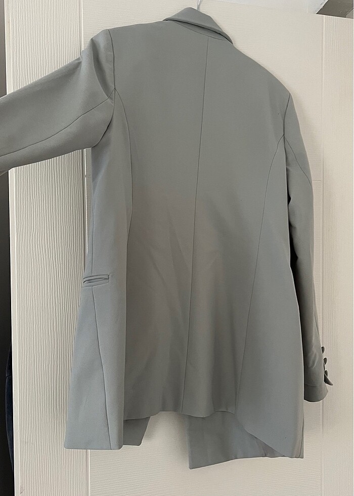 Şık Gri Trendyol Blazer Ceket - Görsel 4