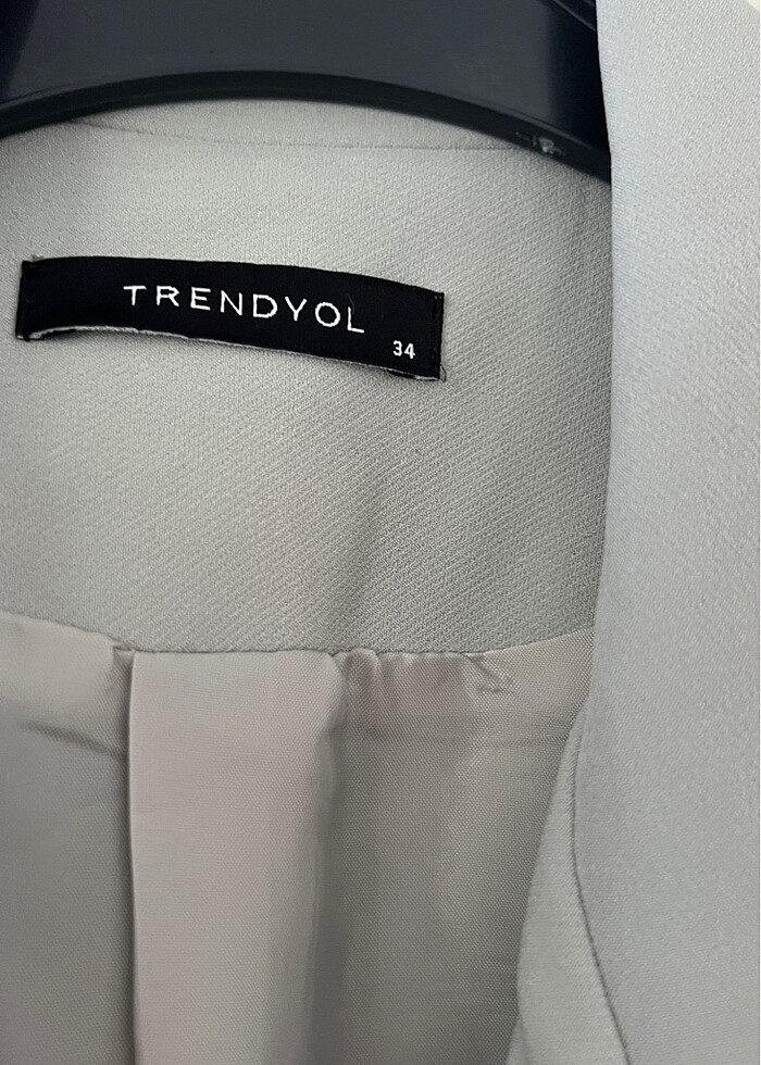 Şık Gri Trendyol Blazer Ceket - Görsel 5