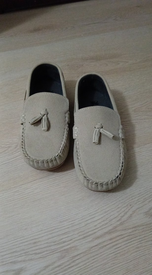 Bej Süet Erkek Çocuk Ayakkabı - Görsel 4