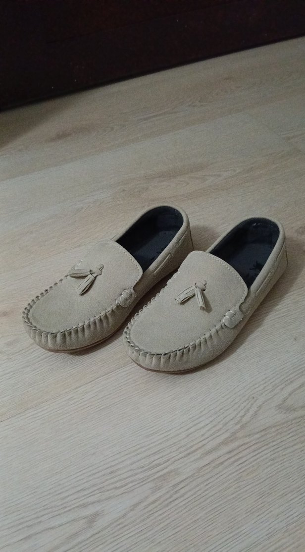 Bej Süet Erkek Çocuk Ayakkabı - Görsel 2