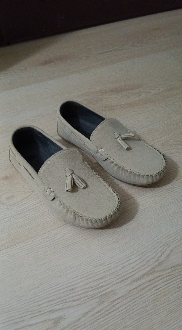 Bej Süet Erkek Çocuk Ayakkabı - Görsel 3