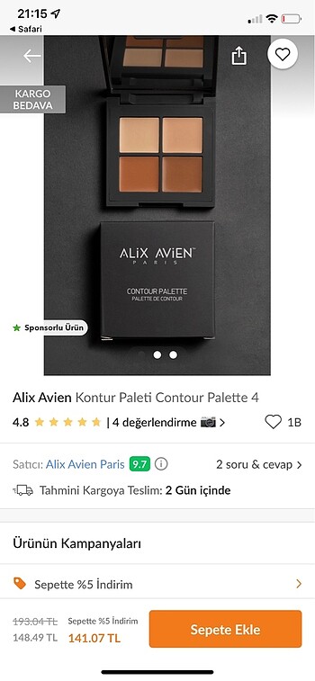 Alix avien kontur paleti