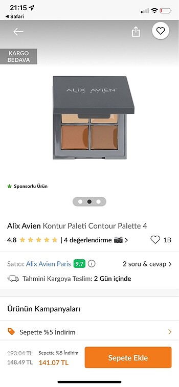 Alix Avien Alix avien kontur paleti