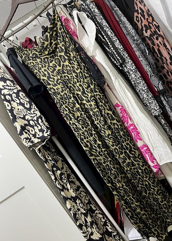 LC Waikiki Kadın leopar desenli askılı elbise