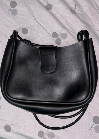 Siyah Minimalist Deri Kadın Çanta