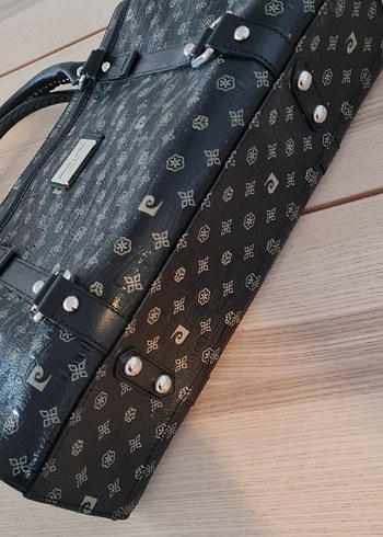 Pierre Cardin Siyah Deri Tokalı Çanta - Görsel 6