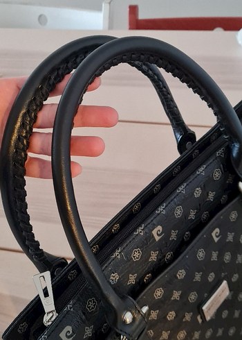 Pierre Cardin Siyah Deri Tokalı Çanta - Görsel 7