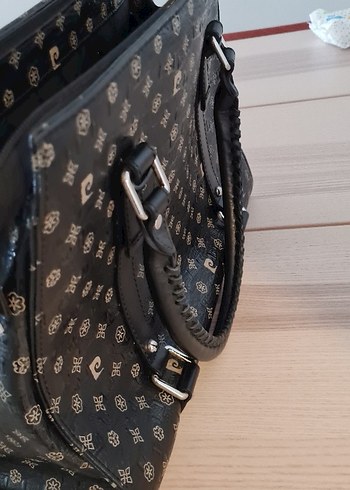 Pierre Cardin Siyah Deri Tokalı Çanta - Görsel 10