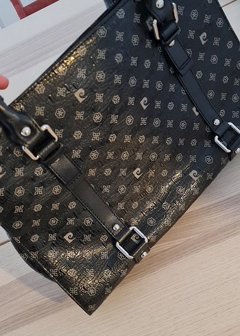 Pierre Cardin Siyah Deri Tokalı Çanta - Görsel 8