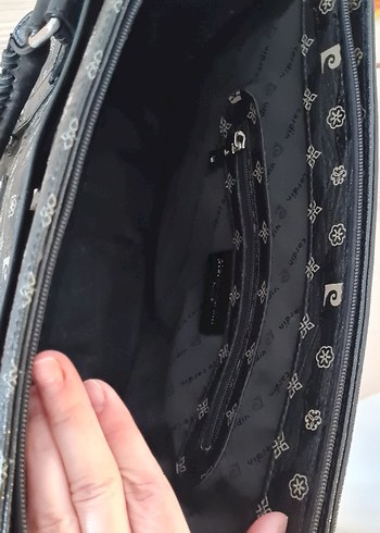 Pierre Cardin Siyah Deri Tokalı Çanta - Görsel 9