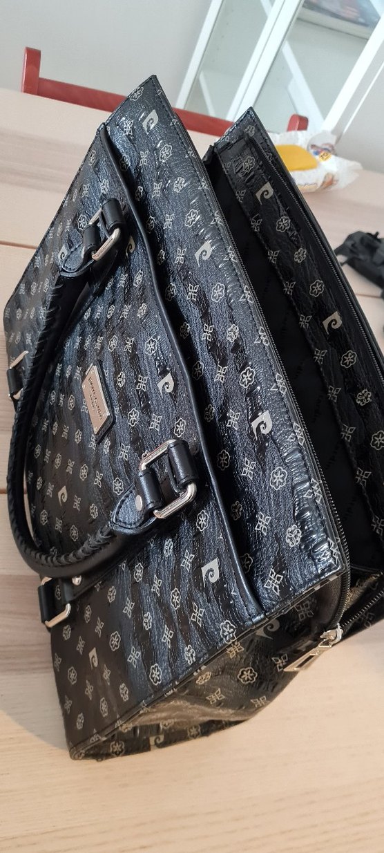 Pierre Cardin Siyah Deri Tokalı Çanta - Görsel 2