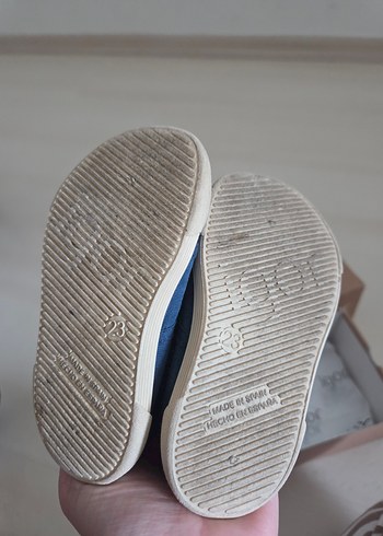 Çocuk Keten Kumaş Mavi Spor Ayakkabı - Görsel 4