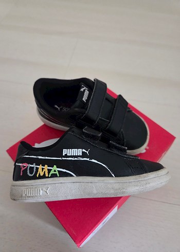 Çocuk Siyah Puma Spor Ayakkabı - Görsel 4