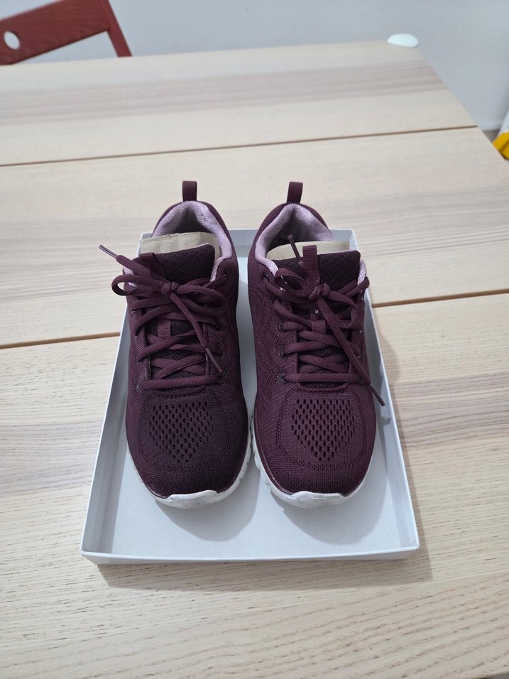 Skechers bordo kadın Spor Ayakkabı - Görsel 2