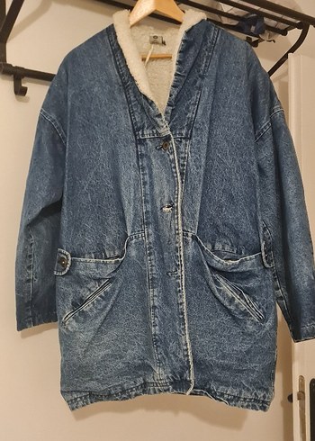 Düğmeli Mavi Erkek Denim Ceket
