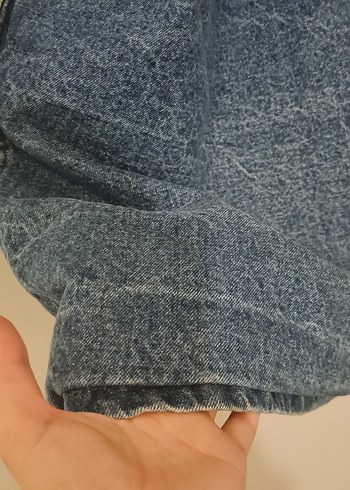 Düğmeli Mavi Erkek Denim Ceket - Görsel 9